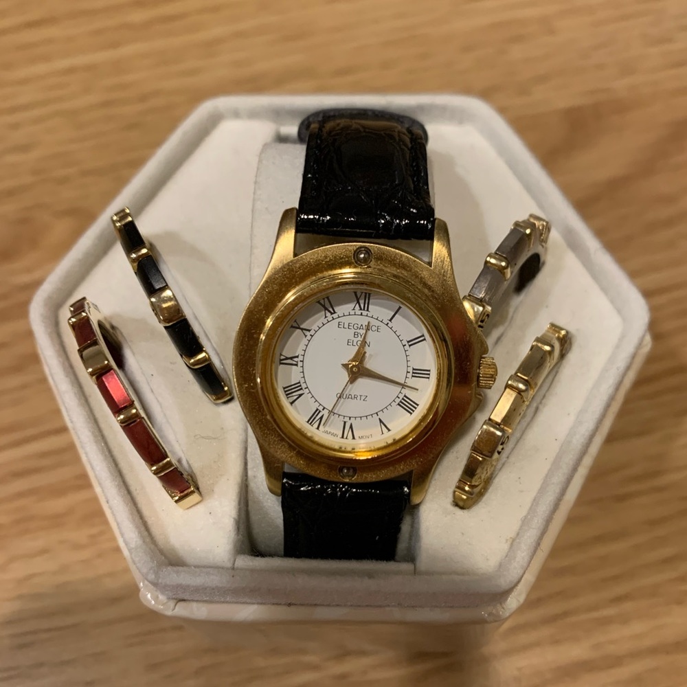 Elgin Watch with Changeable Bezels